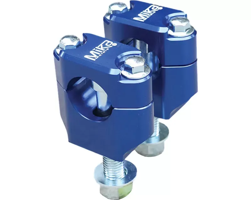 Mika Metals 1-1/8" Rubber Mounted Clamps Blue - BLUE MK-BU-118